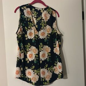 Rose + Olive Floral Career Tank